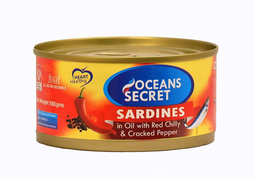 Oceans Secret Sardines in Red Chilli And Cracked peppers Sea Foods