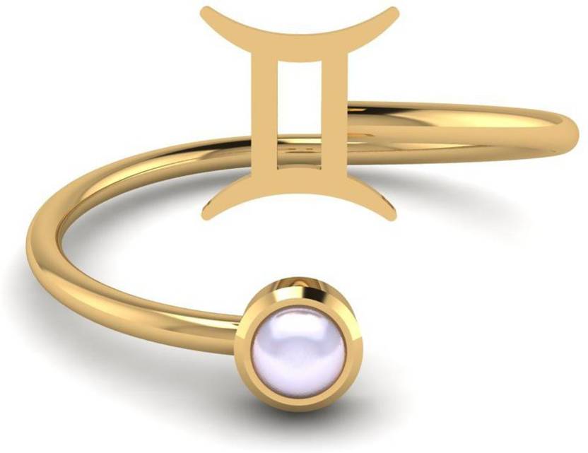 Ratnavali Arts Zodiac ring, 925 sterling silver with 3 micron ...