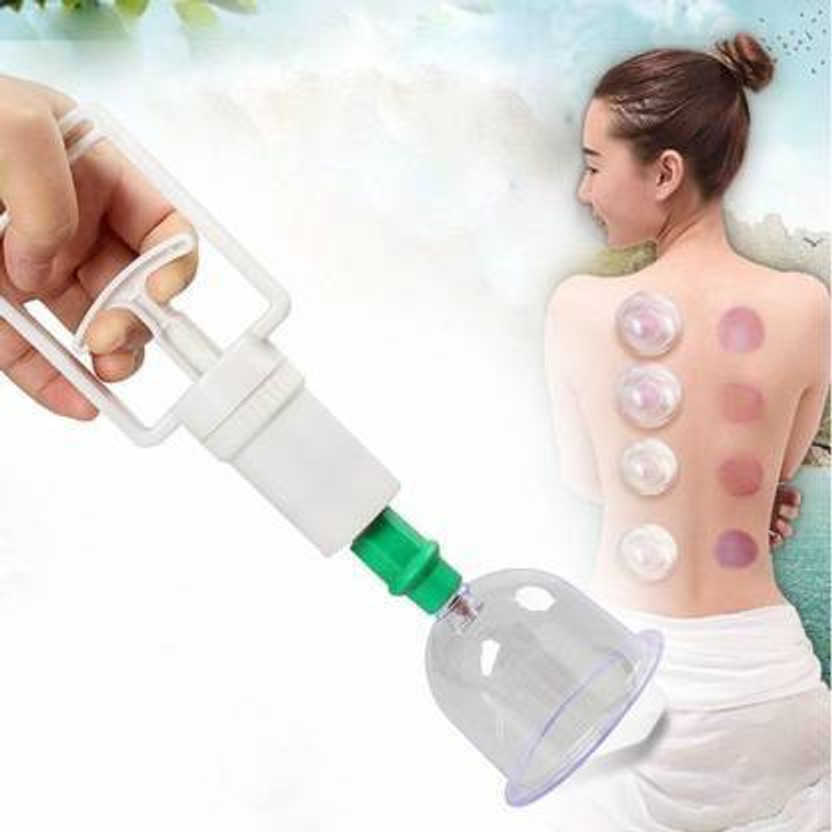 Kentoza Vacuum Cupping Set - 219 Relaxation Massage Therapy Cupping Kit Cups (6) Massager(Multicolor)