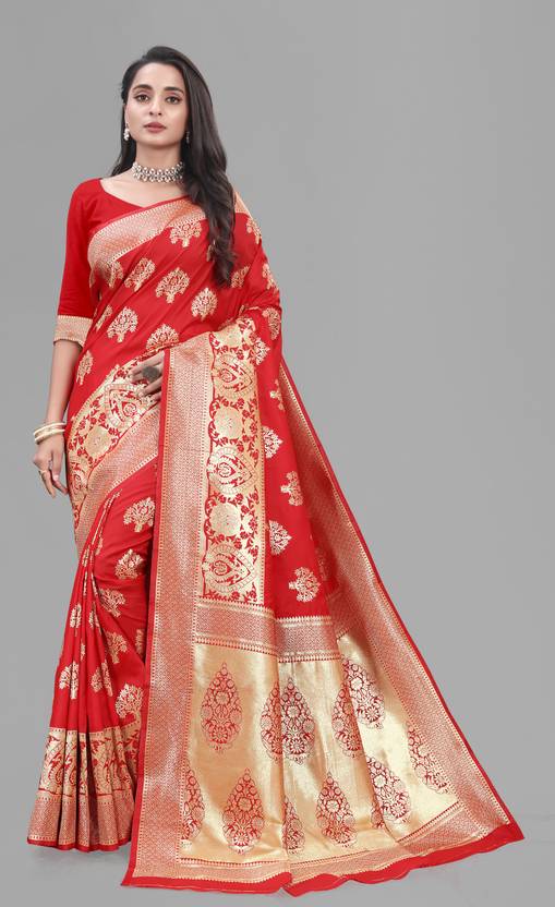 Buy THE ETHNIC SAREE STUDIO Self Design Banarasi Silk Blend Red Sarees Online @ Best Price In India Buy THE ETHNIC SAREE STUDIO Self Design Banarasi Silk Blend Red Sarees Online @ Best Price In India