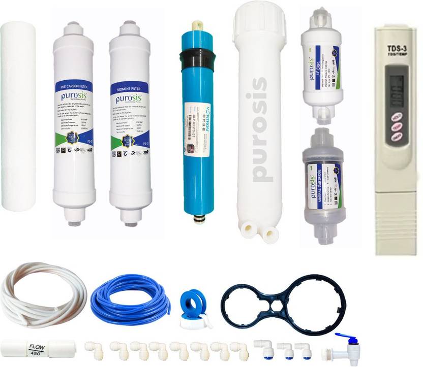 BAREEZÉ PURE ro service kit of membrane & filter ) (ro filter kit with