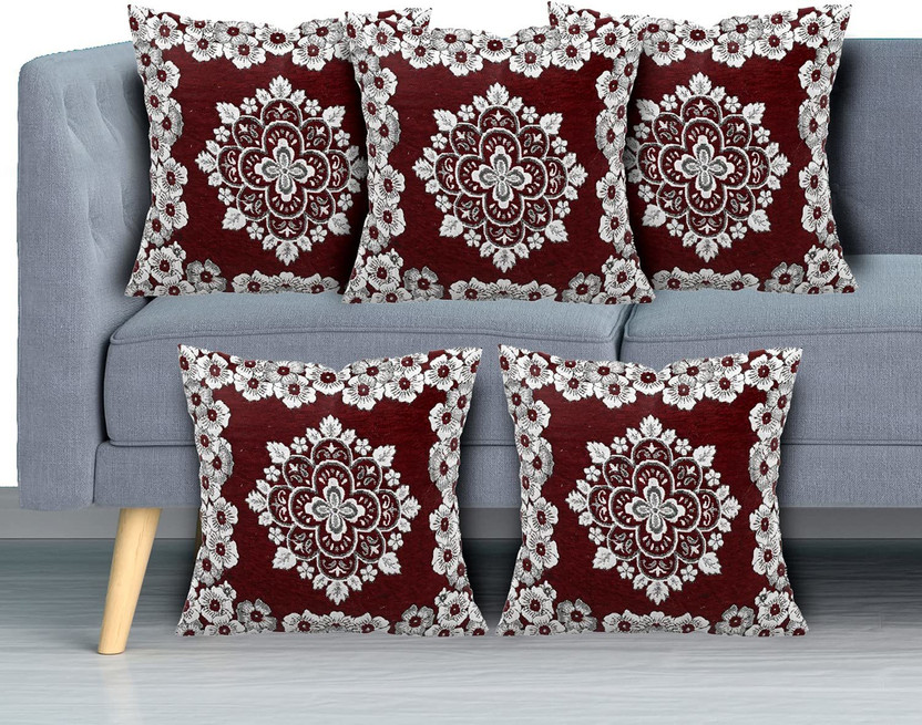 Sparklings Sparklings Cotton Cushions Cover(40 cm*40 cm, Pack of 5, Maroon) - Flipkart Deal