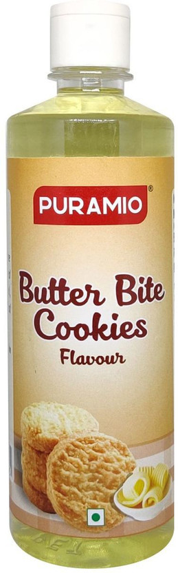 PURAMIO Flavour - Butter Bite Cookies Butter Liquid Food Essence(500 ml)