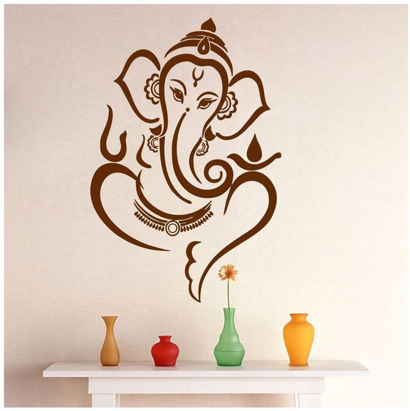 Aaradhya Collection Reusable DIY Designer PVC Wall Stencil Painting for Home Decoration (Lord Ganesha, 16 x 24 inches) A8452 Ganesha Wall Arts Stencil Stencil(Pack of 1, Lord Ganesha)