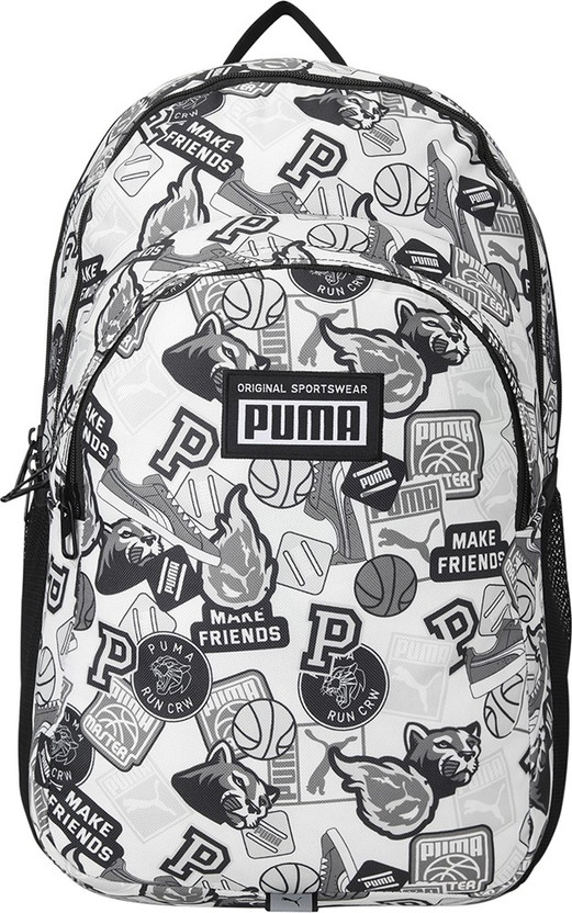 Puma line print backpack clearance