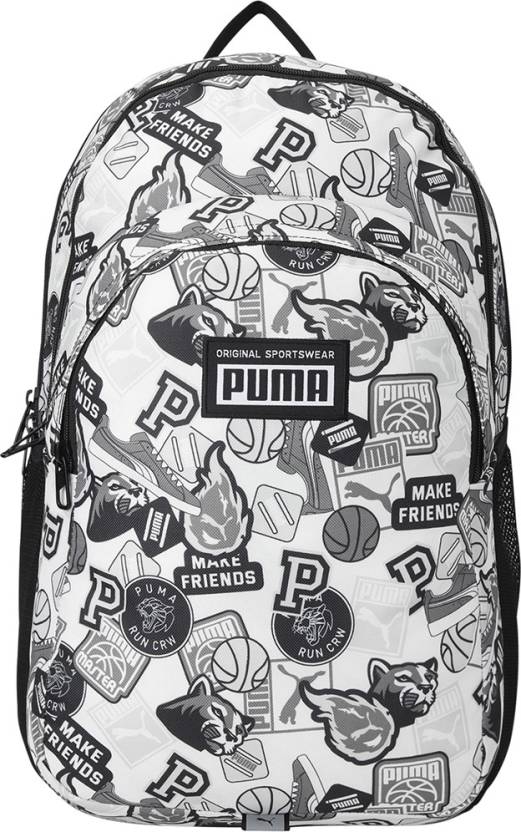 PUMA Academy Backpack 24 L Laptop White-Black-Archive AOP - Price in India |