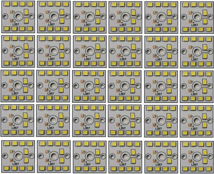 ROOPREKHA 30 Pcs 9 Watt MCPCB LED Bulb Raw Material CoolDay WHITE Color Light Electronic Hobby Kit