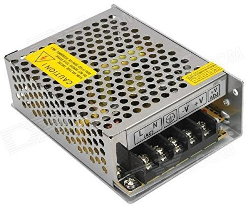 Bright Electronic Components 12V 5A Power Supply 60 Watts Computer PSU with 2 SATA Cables(Silver)