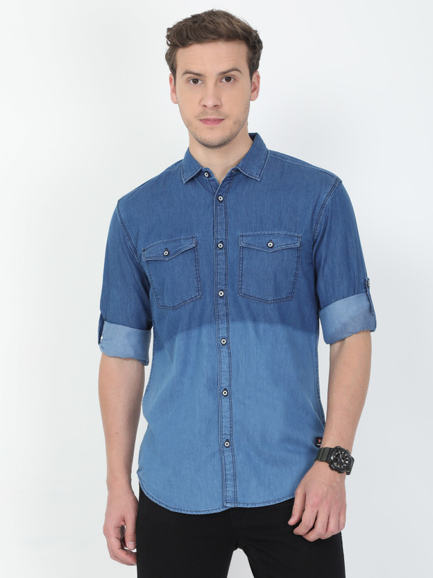 denim shirt for men flipkart