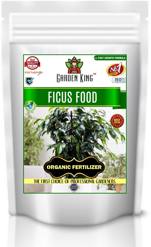 Garden King Ficus Food, Essential Organic Fertilizer for Ficus Plants, Double Filtered with All Required Nutrients and Active Micro-Organism for heavy flowering Fertilizer(1.8 kg, Powder)
