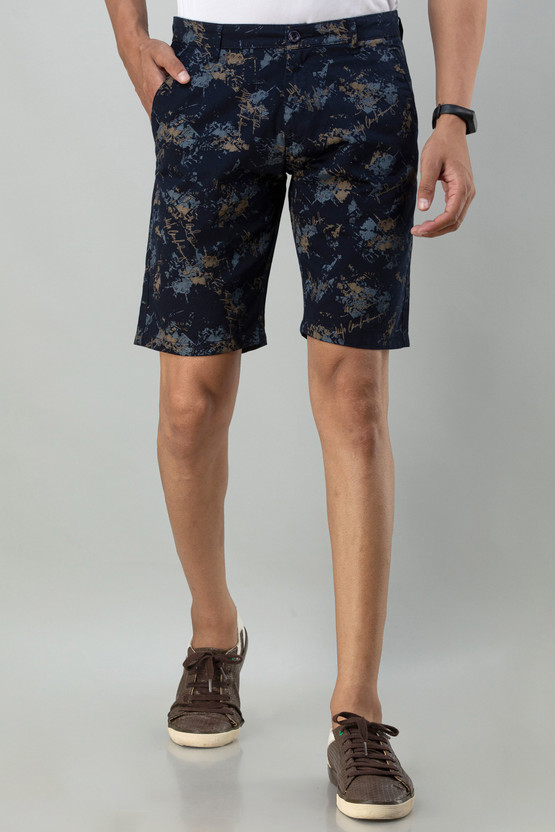 PINK MUSTACHE Printed Men Dark Blue 