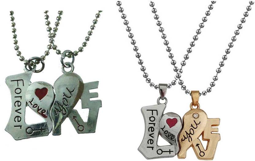 Tannujewel Ajay Tanya Combo Silver Gold Love Name Locket Silverclassic Design Stylish Delicate For Everyday Wear It Is Also The Best Gift For Him Boyfriend Brother Husband Or To Dad And