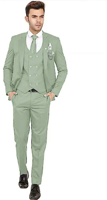 green three piece suites