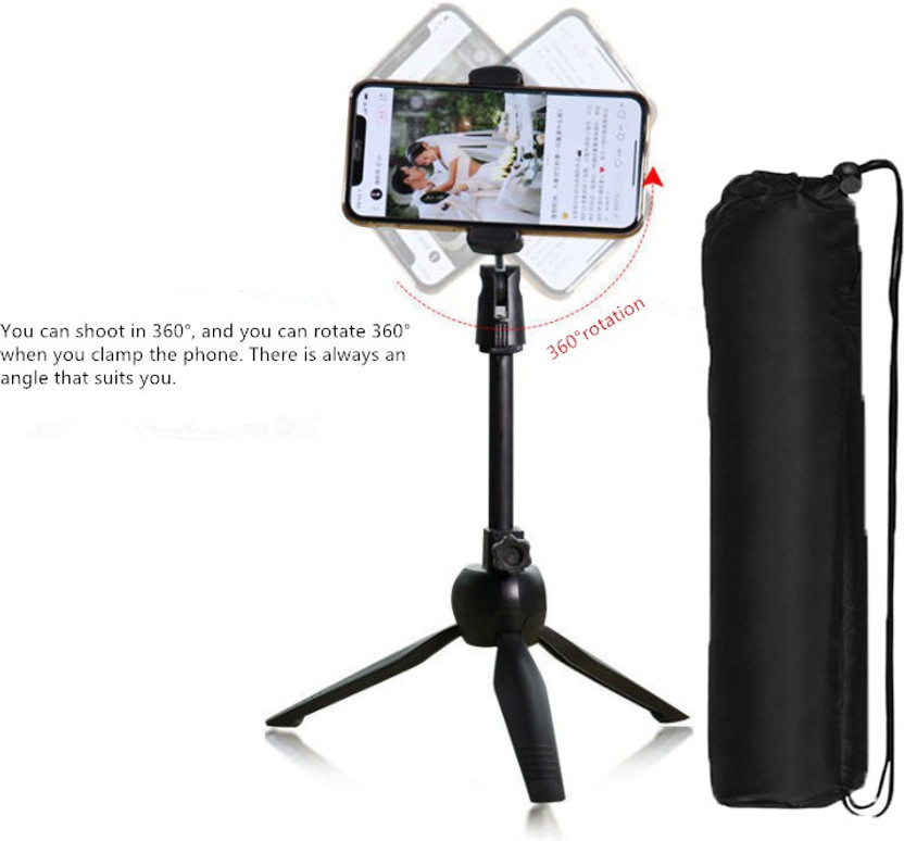 POZUB PUB-42WW NEW ARRIVAL Best Buy Strong Tripod stand + Dustproof Bag with Clip |Tripod stand mobile phone stand for camera||Gimbal for smartphone| |Multi-Use Selfie Stick Desktop Online Course Video Recording Special Design for Streaming, Video Blogs, Online Classes, Presentation, Creating Produc