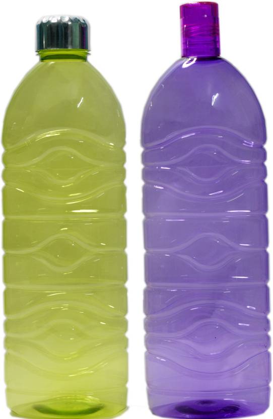 Ostro 2 litre plastic drinking water Bottles with steel lid 2000 ml