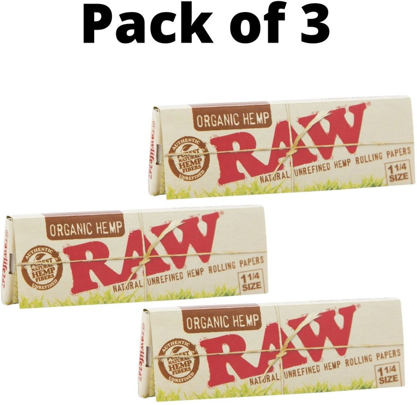 RAW ORGANIC Rolling Paper(Pack of 3)