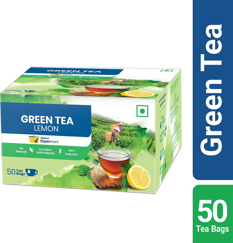 Flipkart Supermart Lemon Green Tea Bags Box(50 Bags)