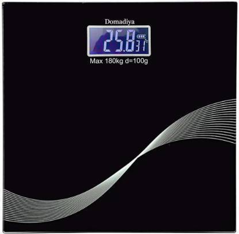 MAAUVTOR Digital Weight machine for Human body weight bathroom scale Fat Analyzer BMI Weighing Scale(Black Stripped)