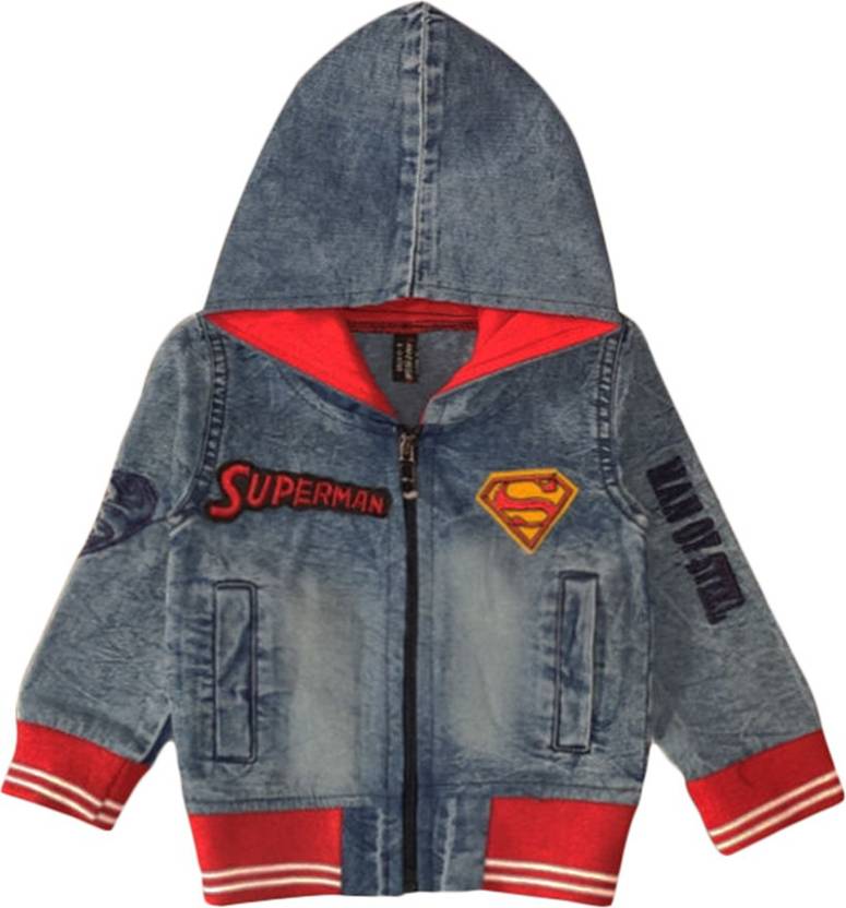 Hopscotch Full Sleeve Self Design Baby Boys Denim Jacket Buy