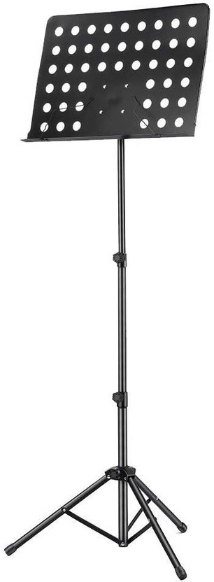 Techtest Orchestral Music Notation Stand for Singers Portable Folding Music Stand Holder Heavy Book Singing Stand Script Stand with Music Sheet Clip Holder Tripod Base for Books, Notes, Lyrics, Music Stand, Music Notation Stand, Book Notation Stand, Music Book Stand Notation Stand