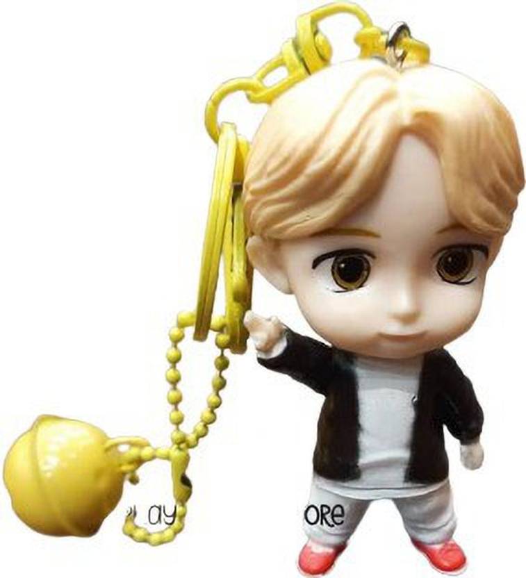 DSR TINY TAN BTSBT21 Black JIMIN Keychains PVC Keychain Action