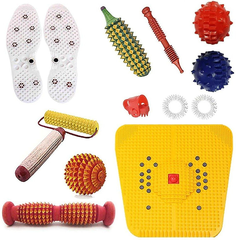 Acupunx Acupunx ACS_74 Acupressure Massager Items Set Combo For Stress and Pain Relief (Natural Care) Massager (Multicolor) Massager(Multicolor) - Flipkart Deal