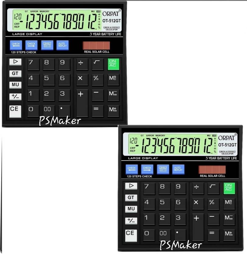 PSMaker Orpat OT 512 GT calculator combo Basic Calculator Basic
