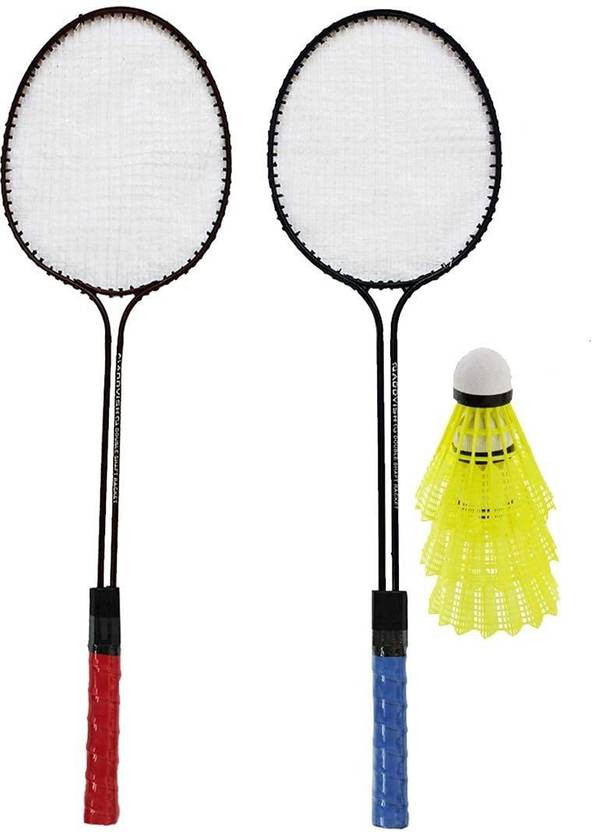 bo Bodyone Double Rod Badminton Rackets & 3 Shuttle Badminton Kit Buy