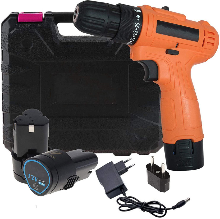 XDLB Professional12V Reversible Variable Speed Cordless Screwdriver CD_103 Cordless Drill(10 mm Chuck Size)