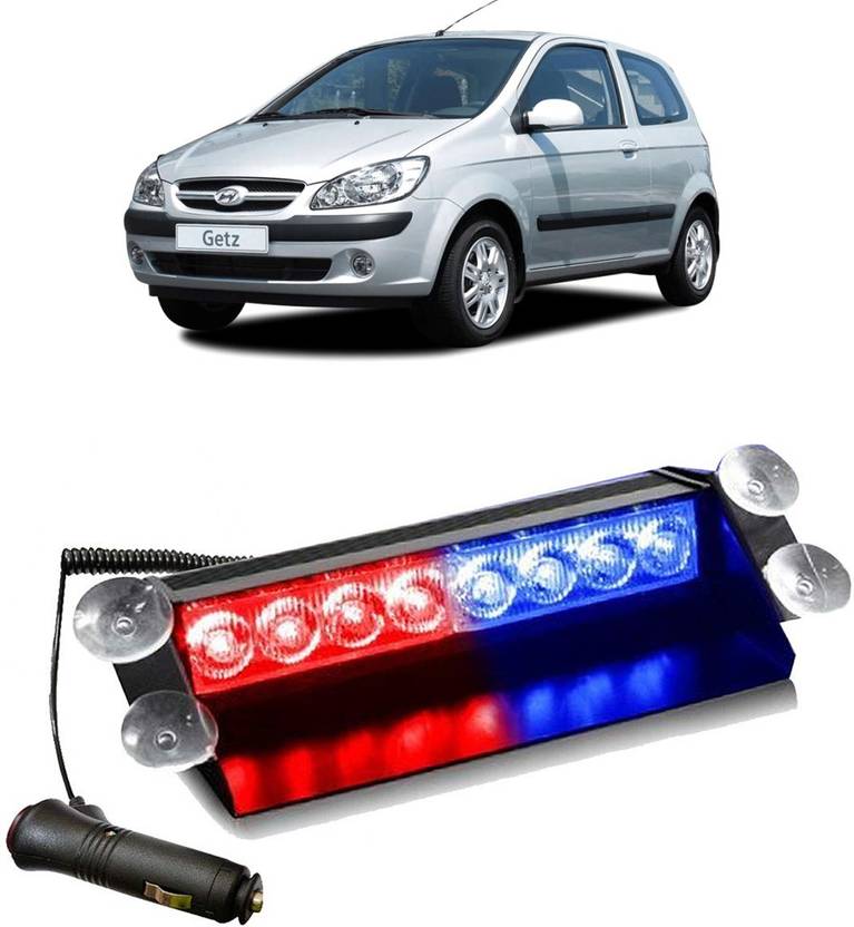 Genipap 8 LED Police Car Flashing Lights for Hyundai Getz Interior
