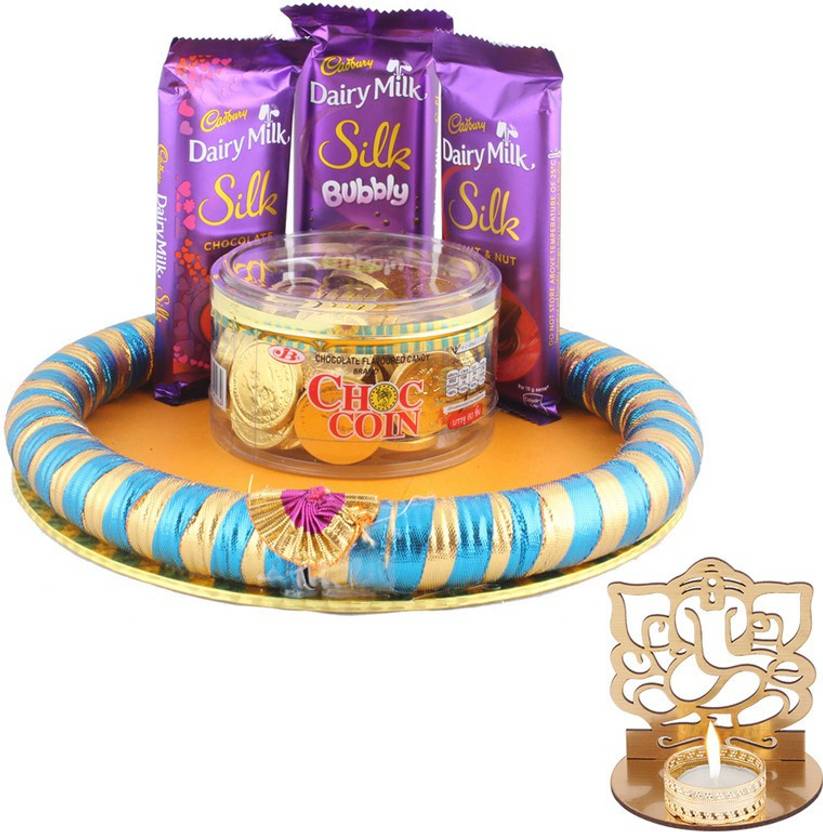 SurpriseForU Dairy Milk Silk Chocolate Hamper With Gold Coin Chocolate