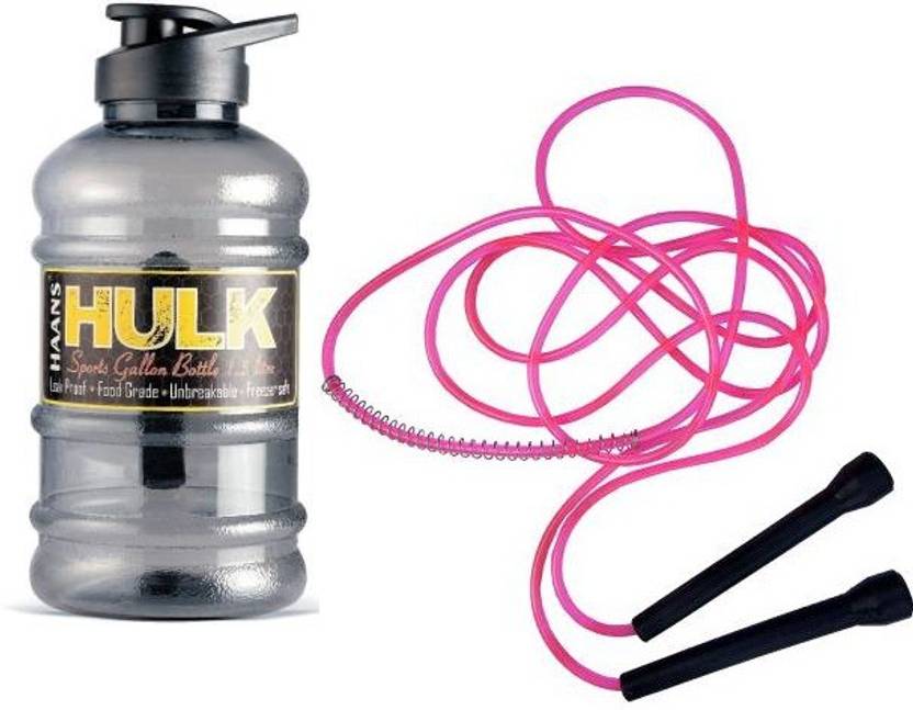 Fitness Reality Hulk Bottle Gym Sipper With Freestyle Skipping Rope