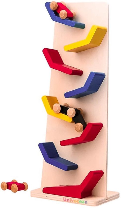Univocean Wooden Simple Gliding Car Toy for infant(Multicolor)