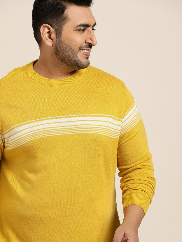Sztori Striped Round Neck Casual Men 