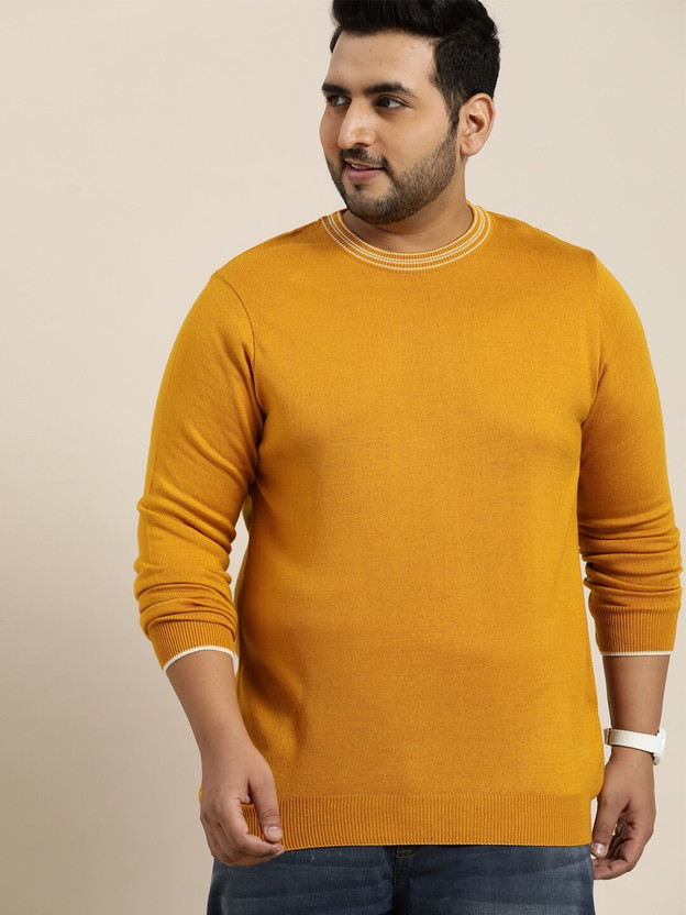 Buy Sztori Solid Round Neck Casual Men 
