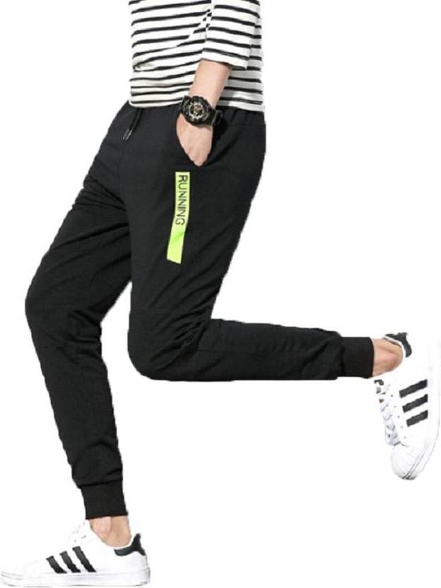 Joggers Park Solid Men Black Track Pants Buy Joggers Park Solid Men