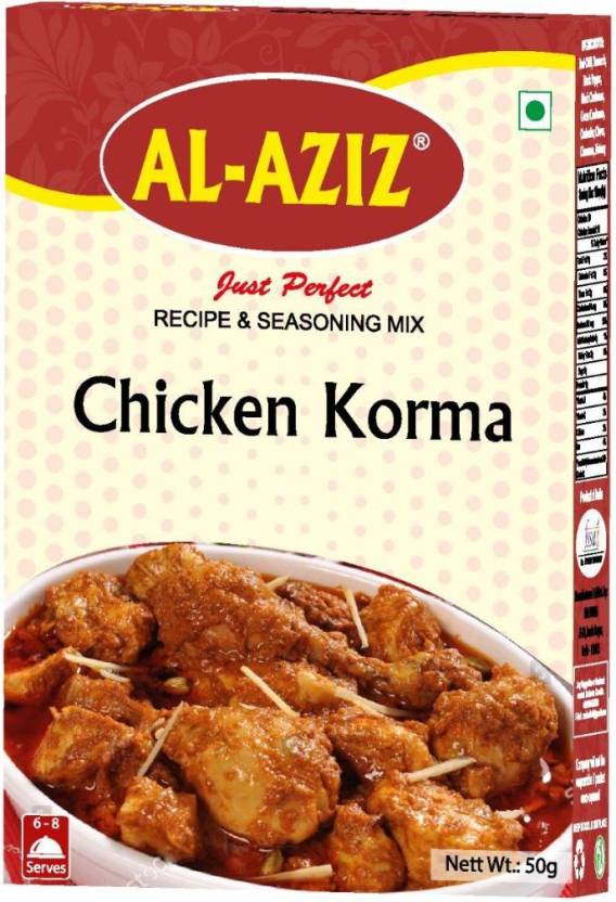Al Aziz Chicken Korma Masala Recipe & Seasoning Mix | Price in India ...