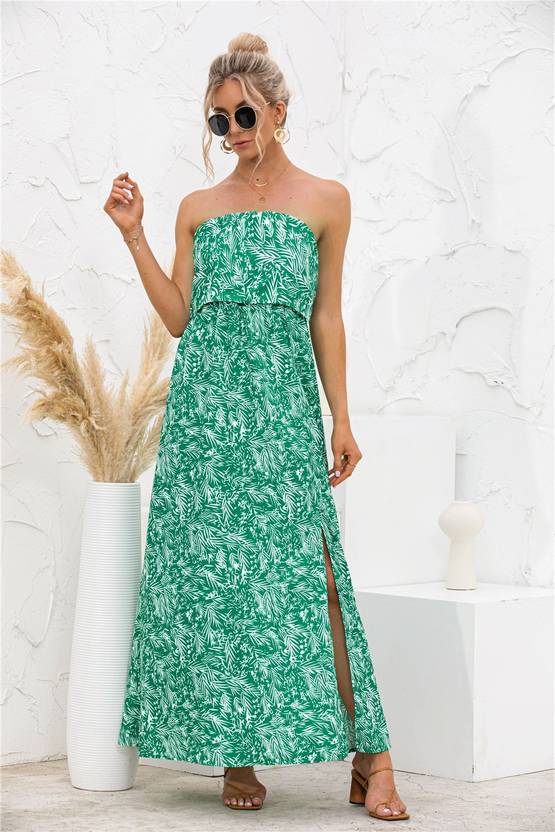 Urbanic Women Tube Green Dress Buy Urbanic Women Tube Green Dress