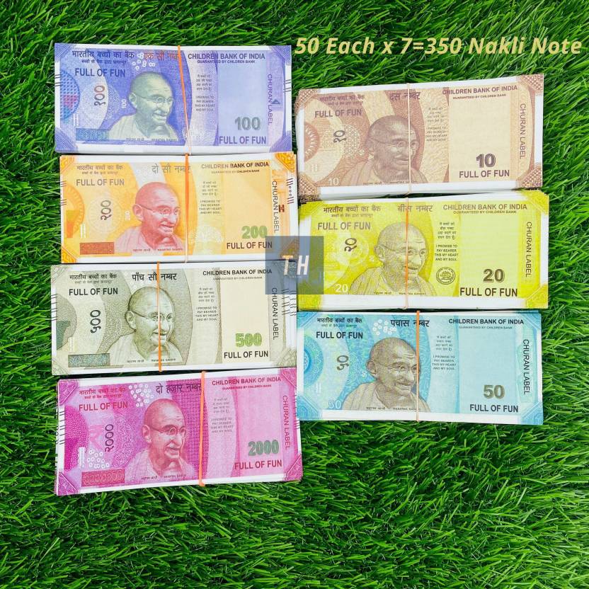 TRENDY&HANDY Combo (50 Each x 7=350 Nakli Note) | Playing Indian ...