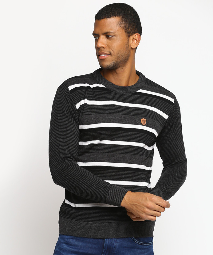 DUKE Striped Round Neck Casual Men 