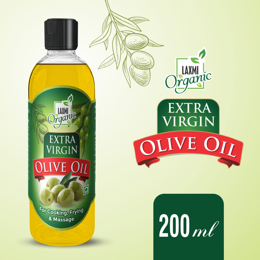 LAXMI ORGANIC Extra virgin OLIVE Jaitun tail skin hair face treatment and baby body massage(200 ml)