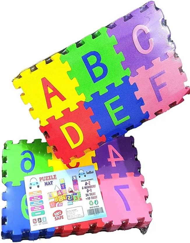 Shriganpati Toys 36 Pieces Alphabet ABC Floor mats for Kids, Puzzle