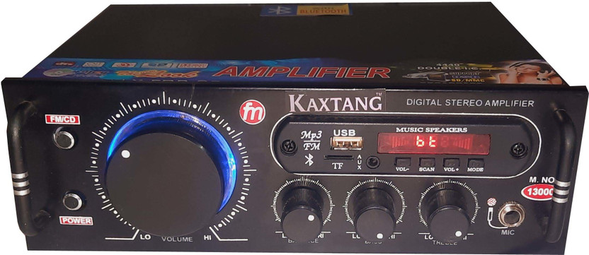 KAXTANG KAXTANG OPTIPLEX DJ REMIX 13000 big nope VERSION WITH BETTER SOUND QUALITY NEW SERIES DJ remix Amplifier Modify chasis Bluetooth Full Black Digital Stereo Amplifier BT/ USB//SD Card /FM /AUX 60 W AV Power Amplifier (Black) 60 W AV Power Amplifier (Black) 160 W AV Power Amplifier (Black) 160 W AV Pow - Flipkart Deal