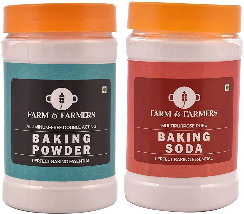 Farm & Farmers Baking Soda 300g + Powder 250g Combo Baking Powder(2 x 275 g)