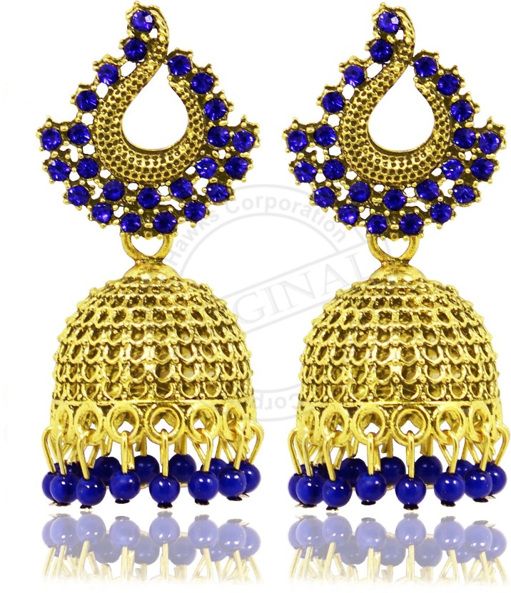 golden earrings flipkart