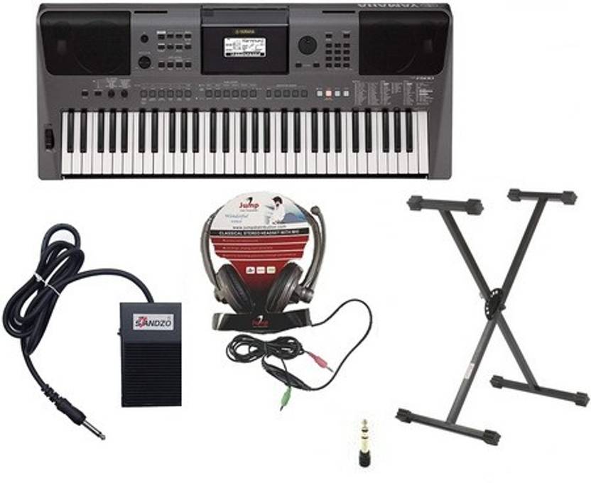 YAMAHA II500 PSRI500 Keyboard with Adapter, Headphone, Sustain Pedal