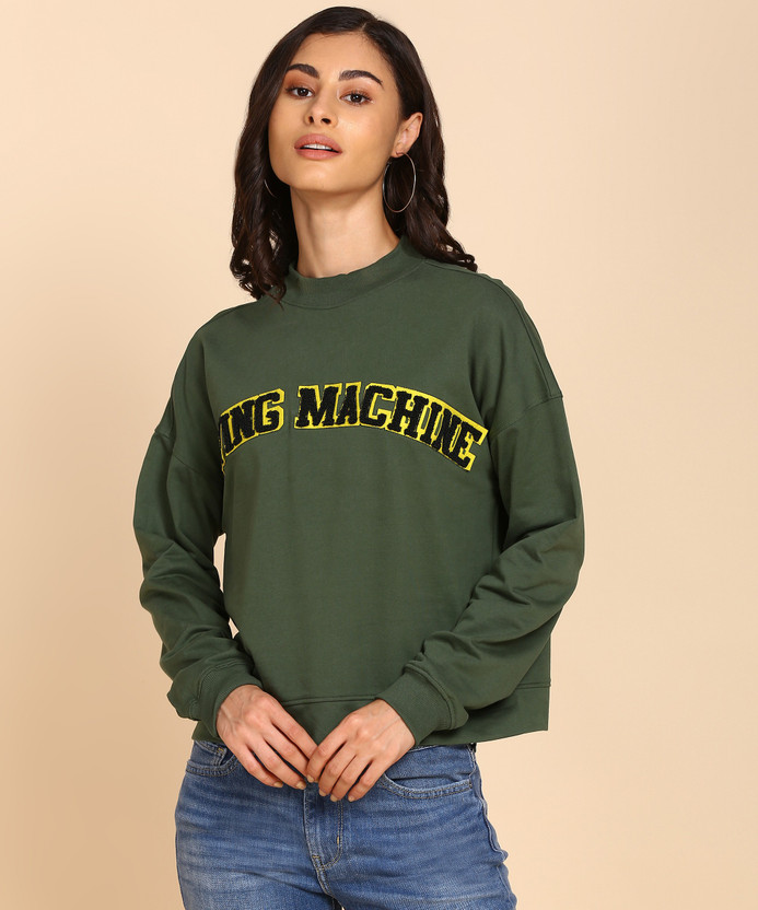 Full Sleeve Solid Women Sweatshirt 