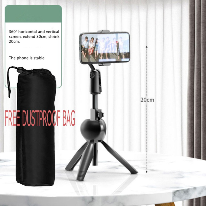BUFONA NEW COLLECTION Strong Tripod stand + Dustproof Bag with Clip Mobile stand Clip for camera|| PZB-ZJ006-B42 Gimbal for smartphone|mobile phone stand|Multi-Use Selfie Stick Desktop Online Course Video Recording Special Design for Streaming, Video Blogs, Online Classes, Presentation, Creating Pro