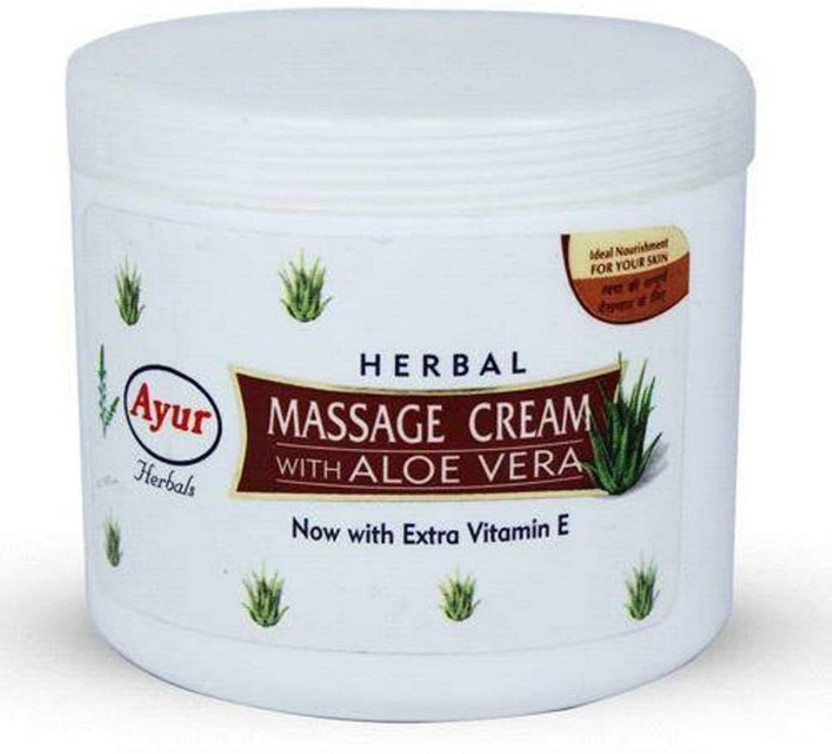 Ayur Herbal Massage Cream With Aloe Vera pack of2(500 ml)