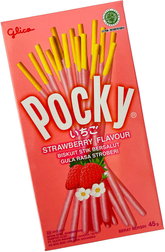 Pocky Strawberry Flavour Biscuit Sticks Imported Assorted Biscuit(42 g)